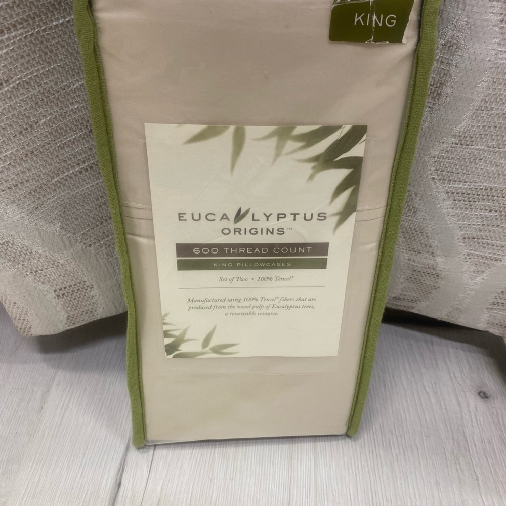 King Pillowcases in Ivory- Set of 2